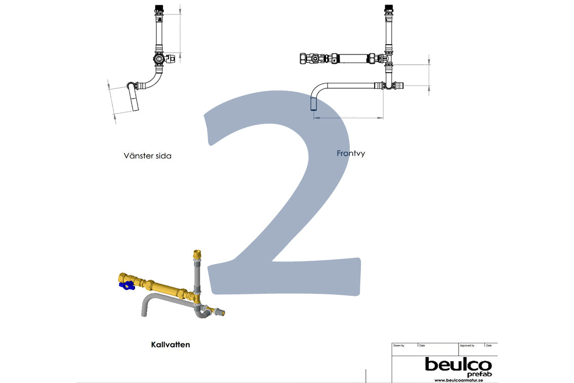 Beulco prefab vvs ritning